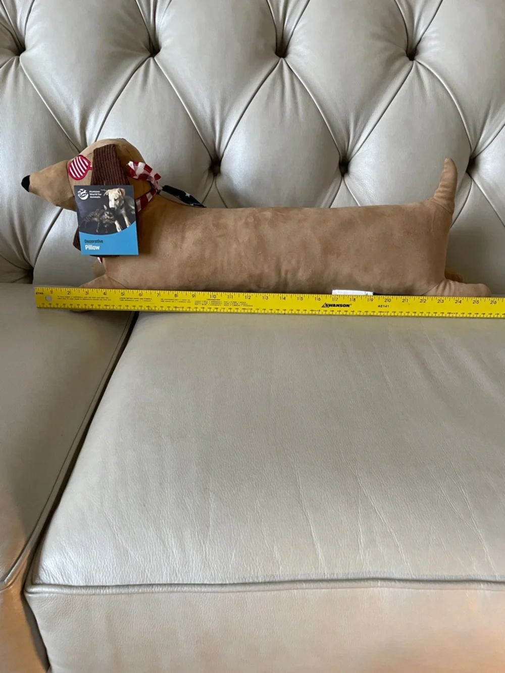 Dachshund American themed pillow from humane world for animals